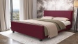 Тапицирана спалня 160/200 Дена с включен матрак Sleep Nuvia 160/200 червен - изглед 1