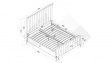 Тапицирана спалня 160/200 Дорая с включен матрак Sleep Nuvia 160/200 зелен - изглед 6