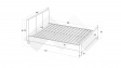 Тапицирана спалня 160/200 Гера с включен матрак Sleep Nuvia 160/200 сив - изглед 3