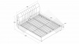 Тапицирана спалня 180/200 Милоа с включен матрак Sleep Nuvia 180/200 син - изглед 3