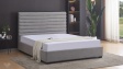 Тапицирана спалня 160/200 Зерина с включен матрак Sleep Nuvia 160/200 сив - изглед 1