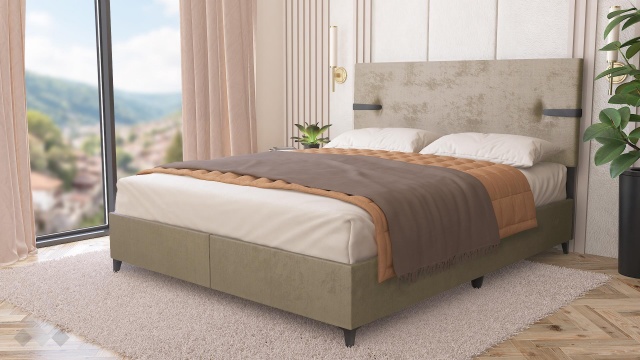 Боксспринг легло 160/200 Геника с включен матрак Sleep Nuvia 160/200 кафяв