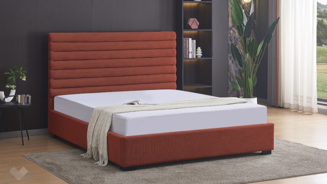 Тапицирана спалня 160/200 Зерина с включен матрак Sleep Nuvia 160/200 червен