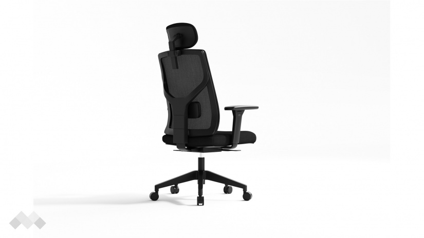 Офис стол Доминус черен - изглед 7