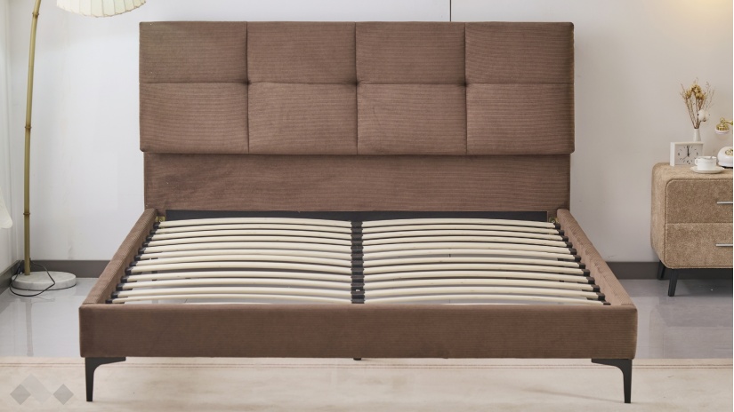 Тапицирана спалня 160/200 Аленя с включен матрак Sleep Nuvia 160/200 кафяв - изглед 4