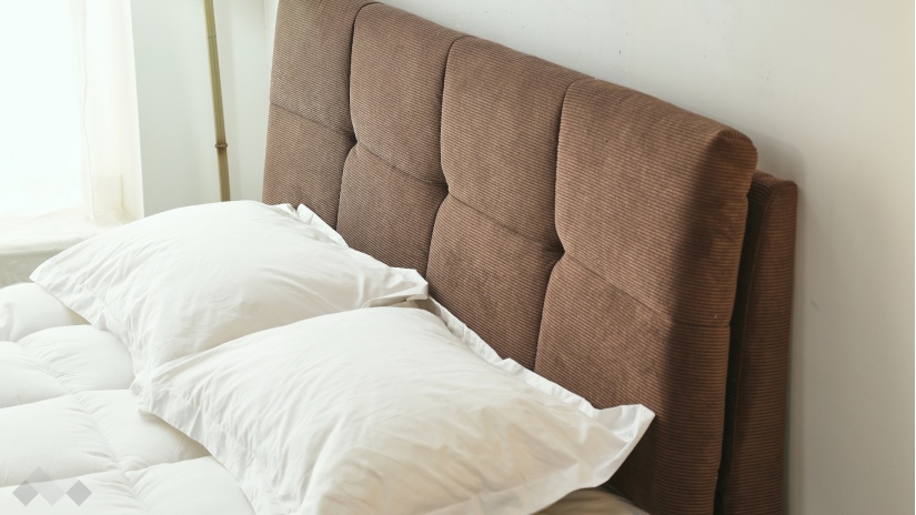 Тапицирана спалня 160/200 Аленя с включен матрак Sleep Nuvia 160/200 кафяв - изглед 5